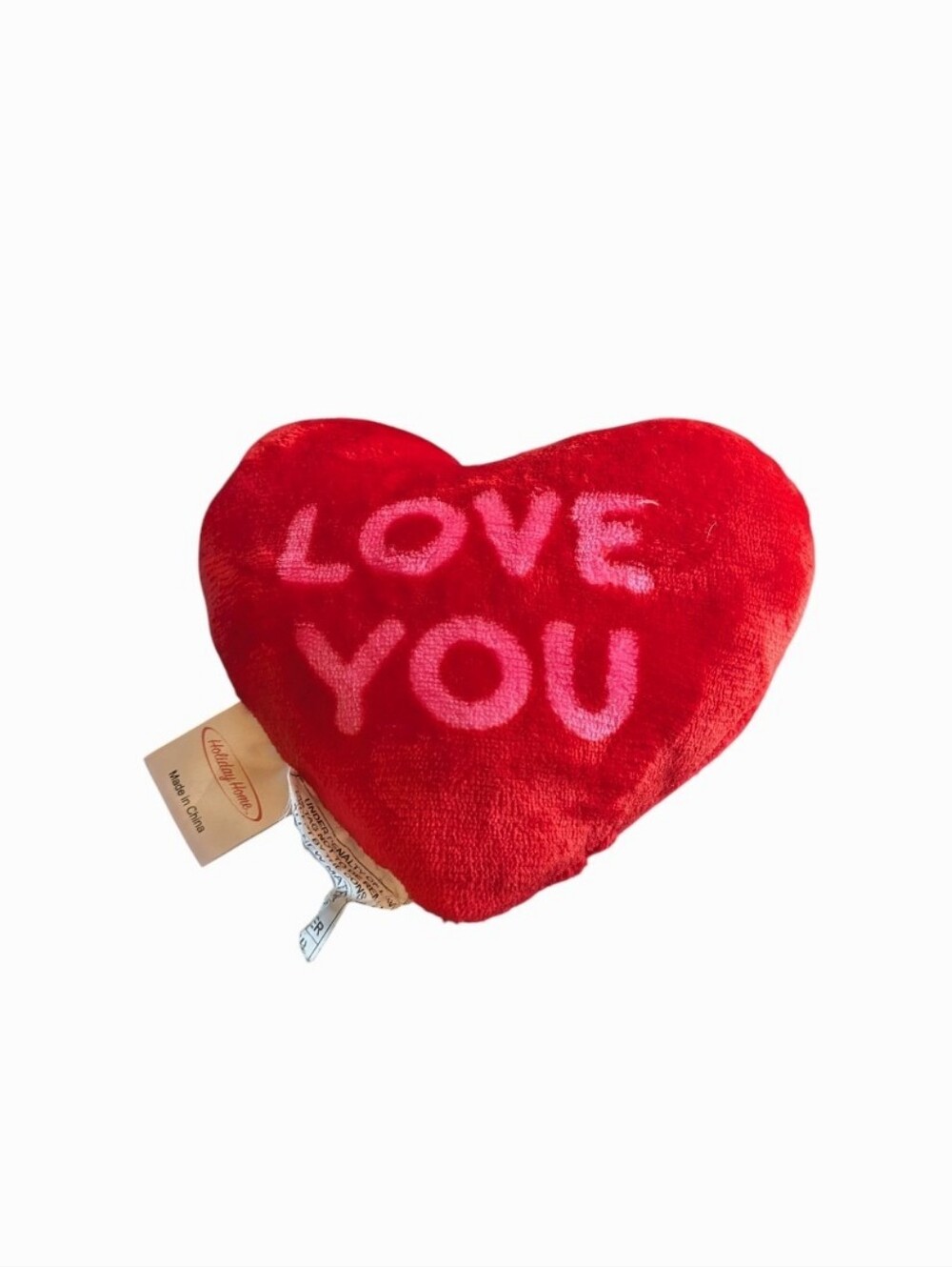 Holiday Home "Love You" Heart Plush Toy